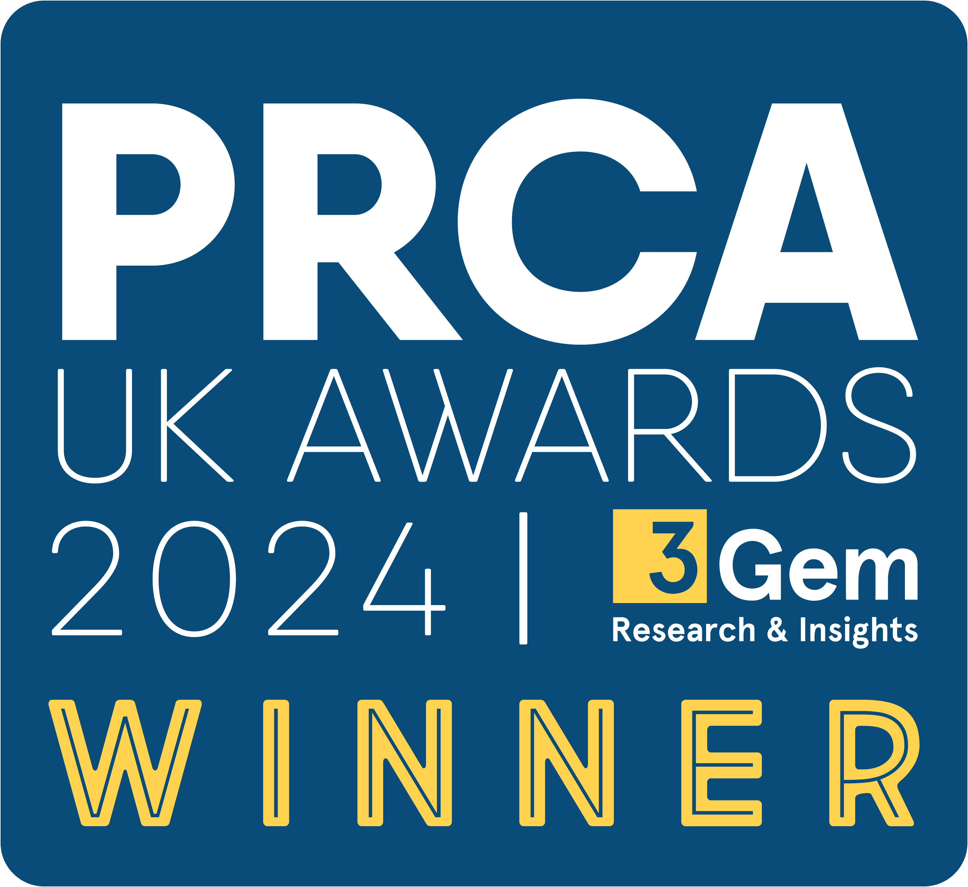 PRCA UK Awards 2024 — Winner